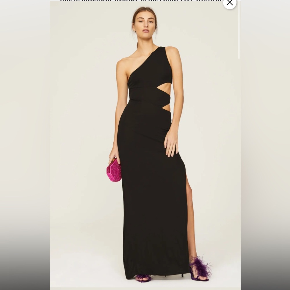 STAUD Black Letta Maxi Dress, RTR